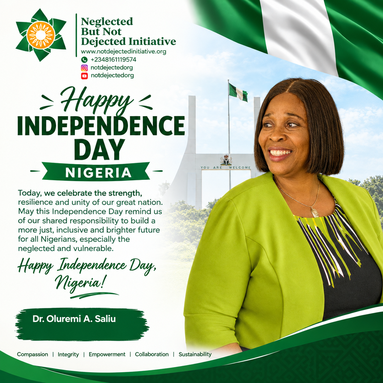 HAPPY INDEPENDENCE DAY, NIGERIA